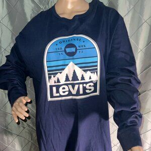 Levi's Skateboarding Collection T-Shirt Size 2XL Long sleeve Tee Snow Board *DN3